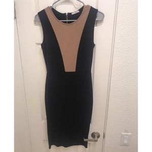 Black & Nude Bodycon Dress
